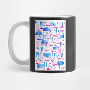 Blue Pink Plaid Mug